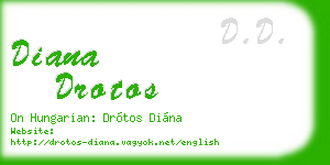 diana drotos business card